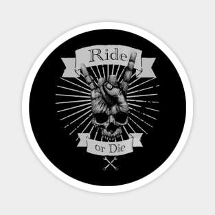 Skull rider greeting Magnet